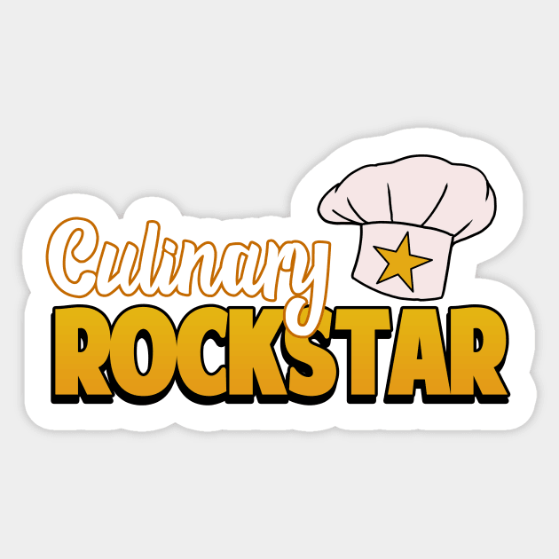 Chef Gift Culinary Rockstar Chefs Hat Cooking Sticker by Mesyo